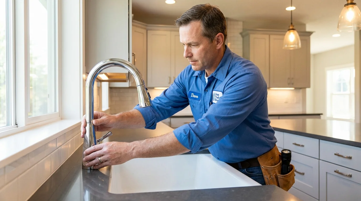 Kitchen faucet installation by Johns Plumbing LLC in Craigsville