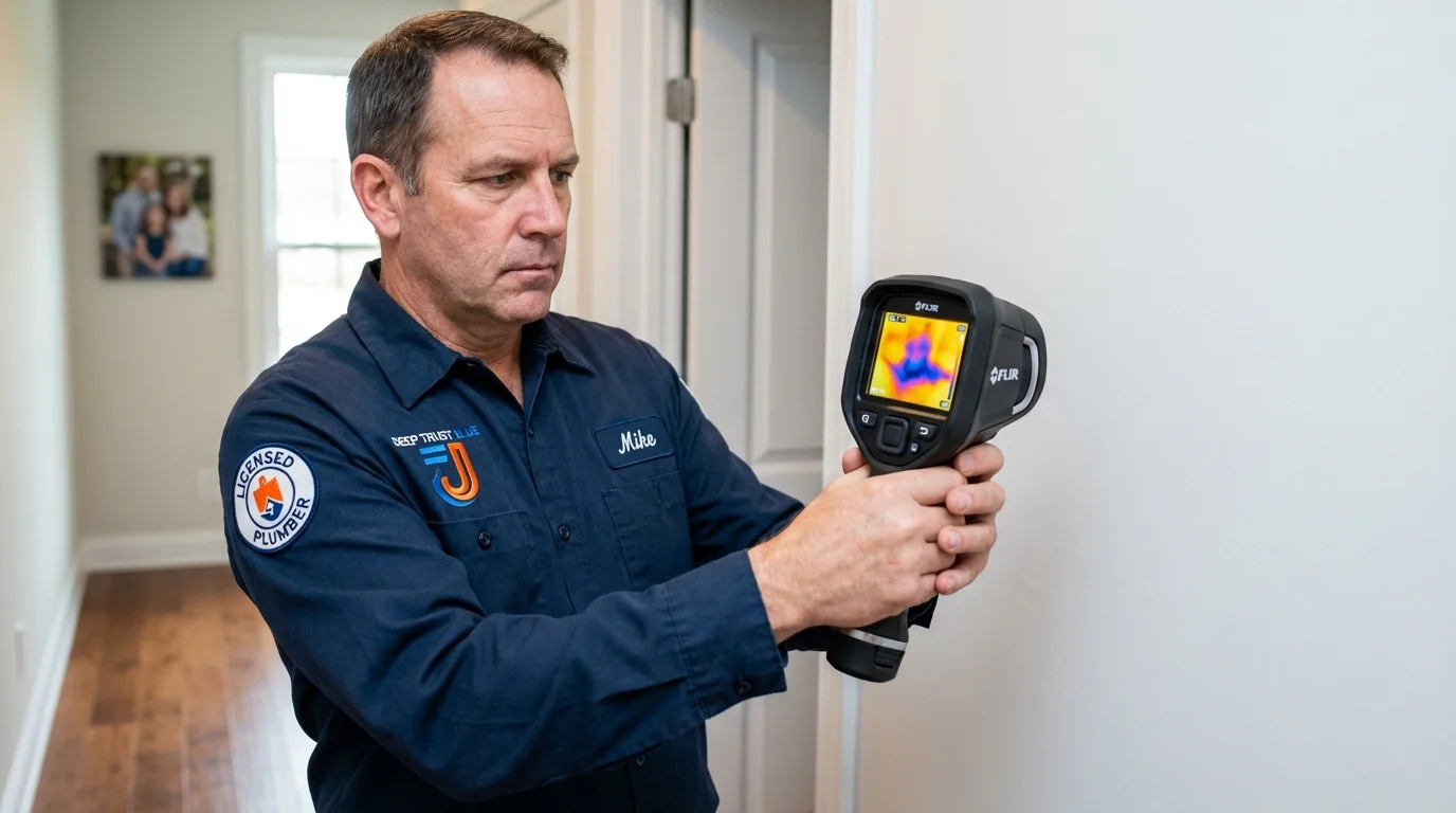 Thermal imaging leak detection by Johns Plumbing LLC in Craigsville